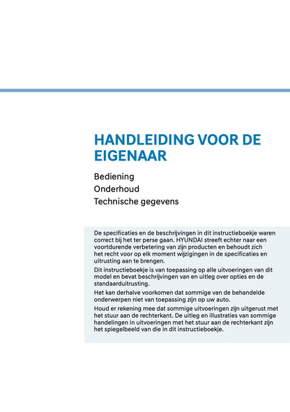 2026 Hyundai Inster Owner's Manual | Dutch