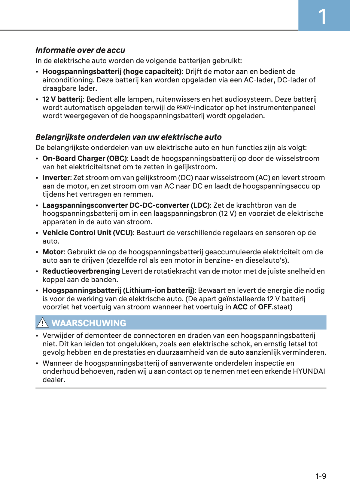 2024-2025 Hyundai Ioniq 5 Owner's Manual | Dutch