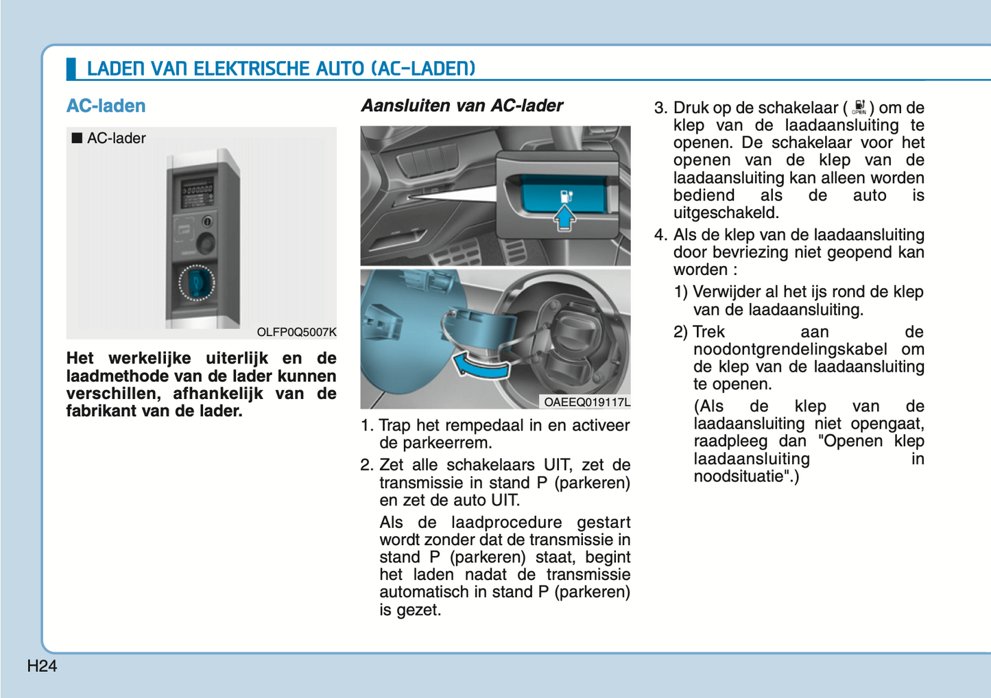 2020-2021 Hyundai Ioniq Electric Owner's Manual | Dutch