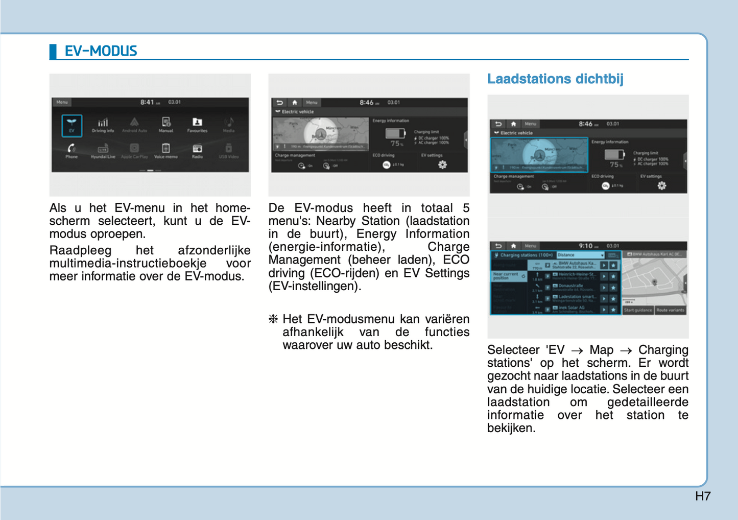 2020-2021 Hyundai Ioniq Electric Owner's Manual | Dutch