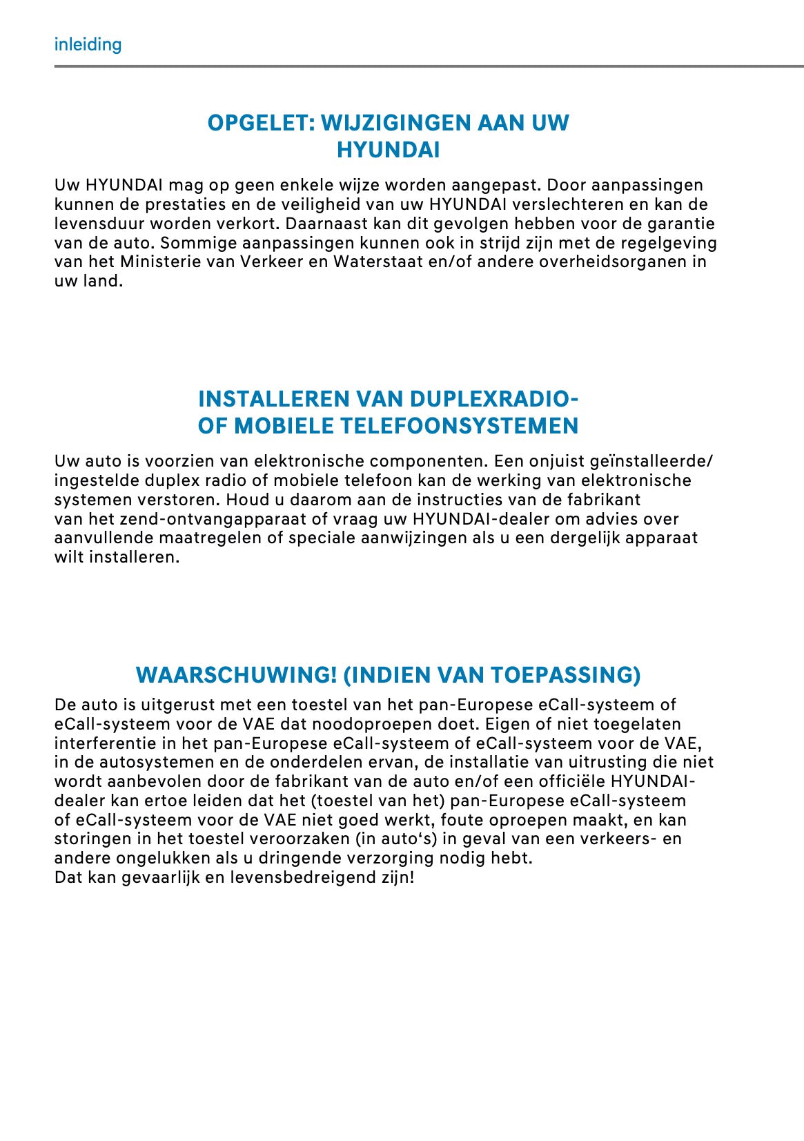 2026 Hyundai Kona Owner's Manual | Dutch