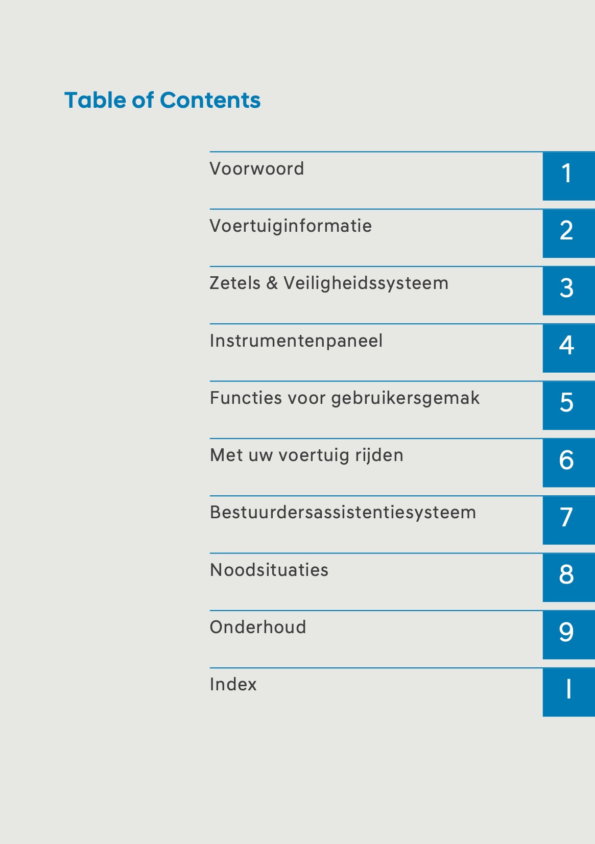 2026 Hyundai Kona Owner's Manual | Dutch