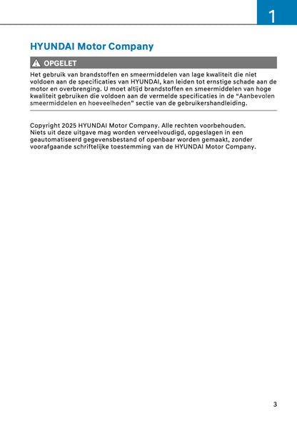 2026 Hyundai Kona Owner's Manual | Dutch