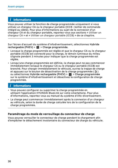 2026 Hyundai Santa Fe PHEV Manuel du propriétaire | Français