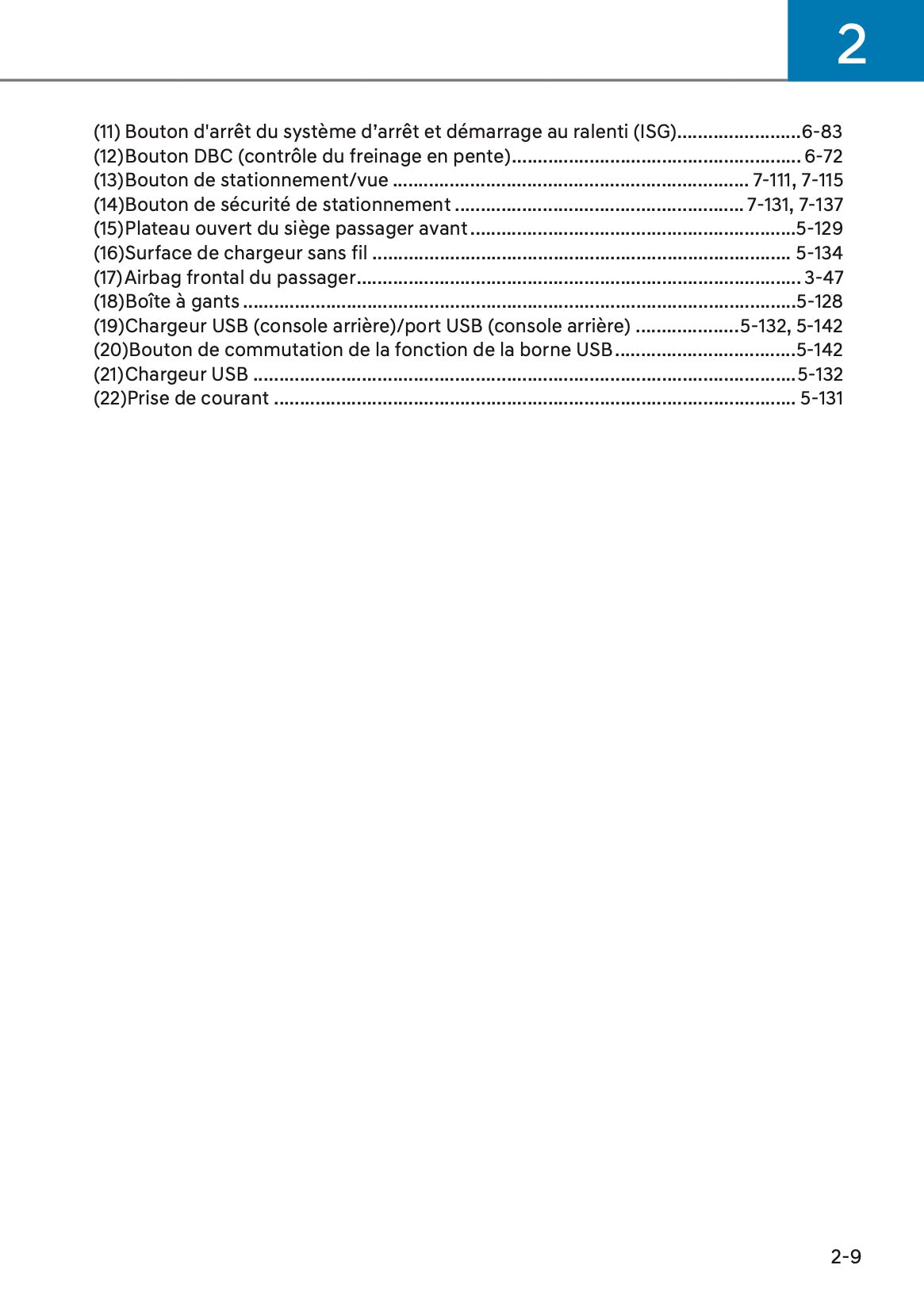 2025-2026 Hyundai Tucson Owner's Manual | French