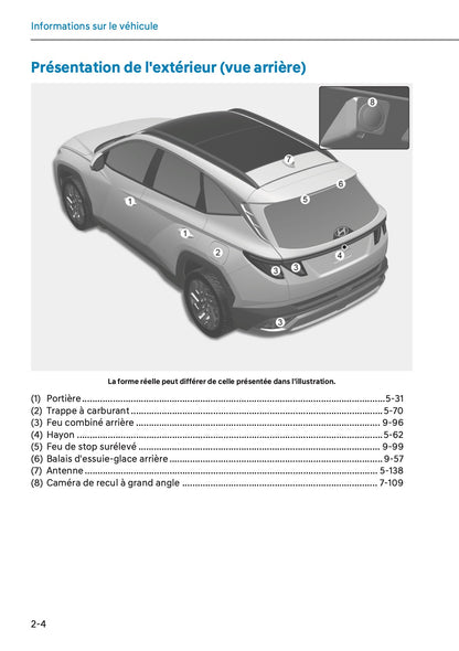2025-2026 Hyundai Tucson/Tucson Hybrid Owner's Manual | French