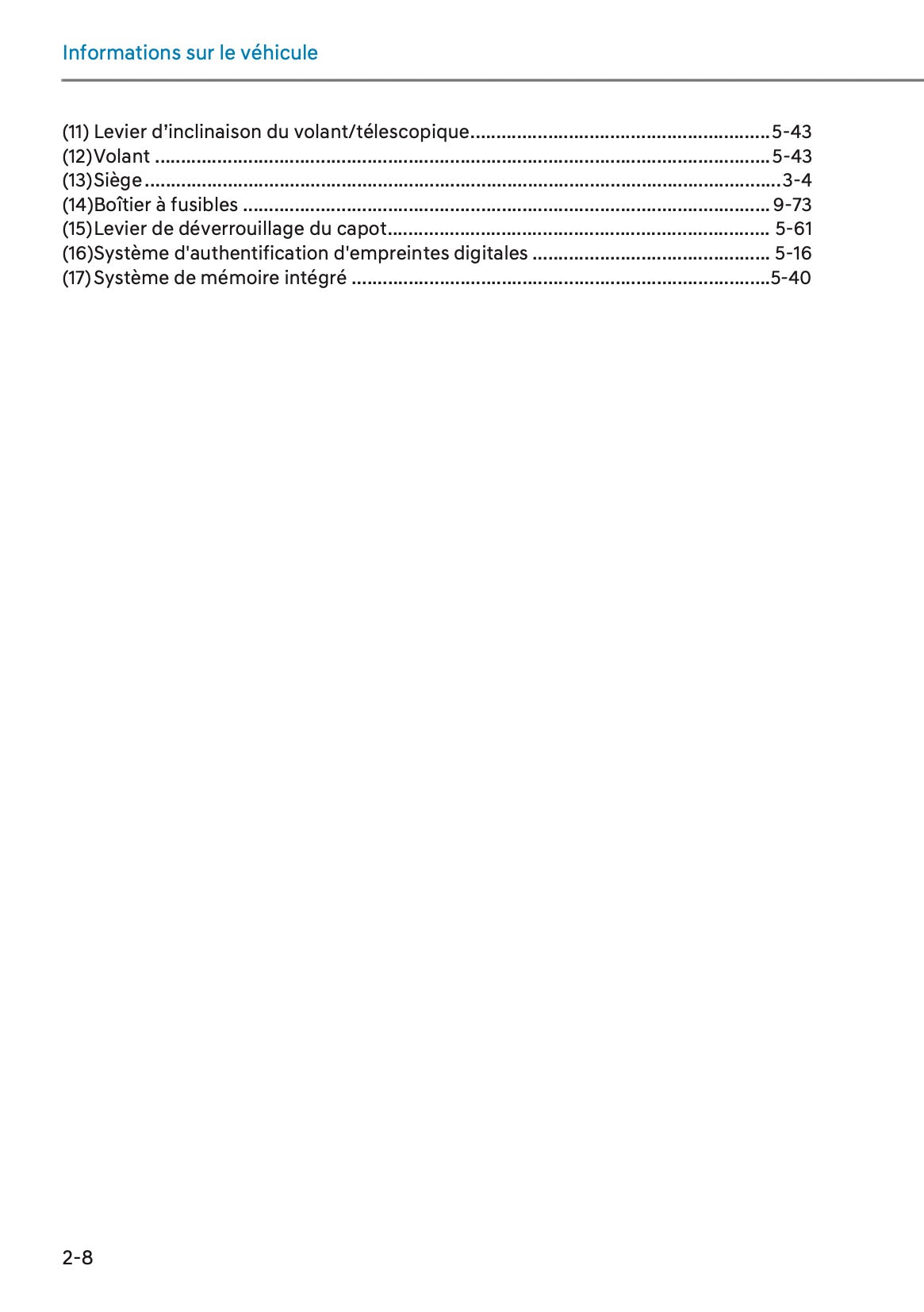 2025-2026 Hyundai Tucson/Tucson Hybrid Owner's Manual | French