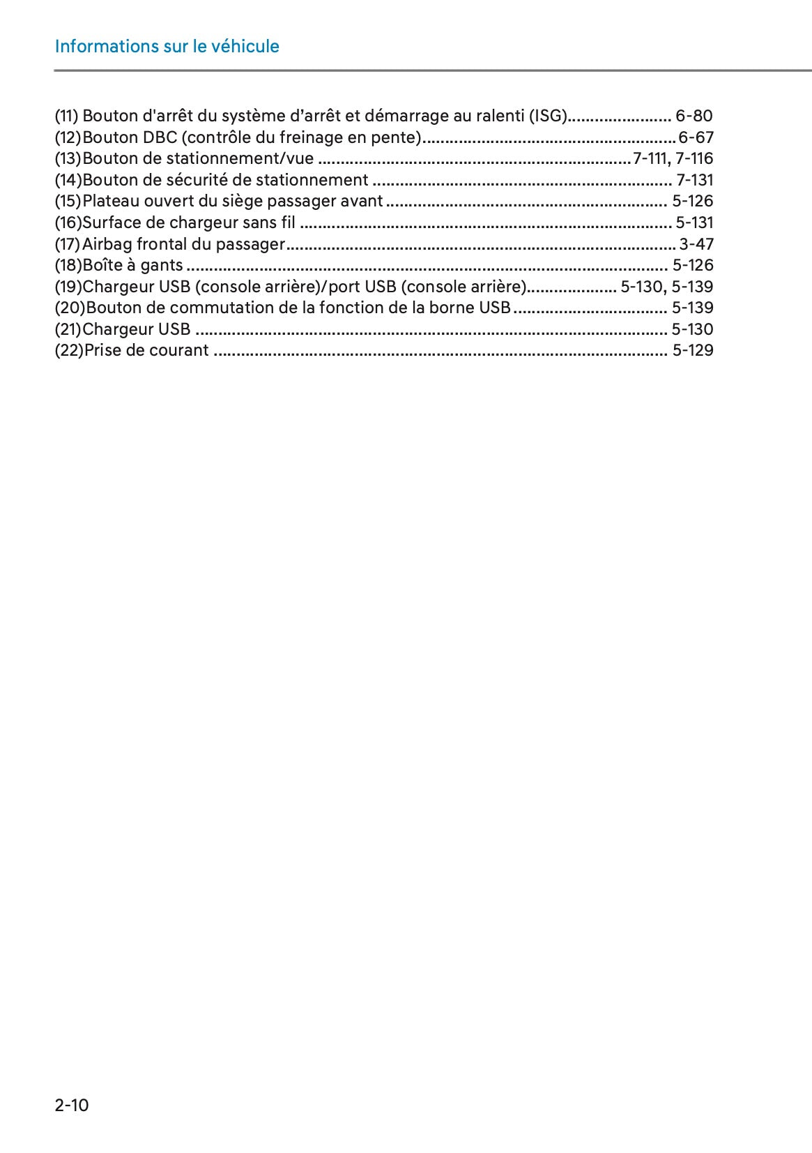 2025-2026 Hyundai Tucson/Tucson Hybrid Owner's Manual | French
