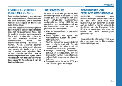 2018-2020 Hyundai Tucson Owner's Manual | Dutch