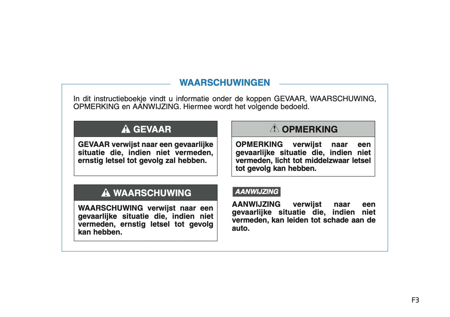2018-2020 Hyundai Tucson Owner's Manual | Dutch