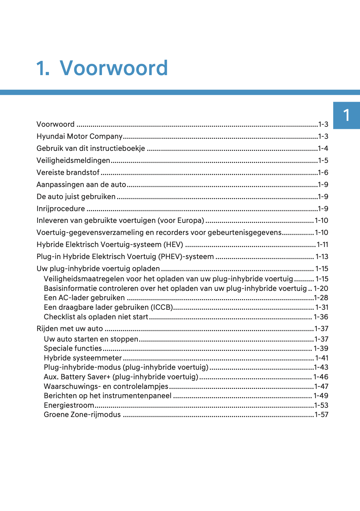 2024-2025 Hyundai Tucson Hybrid/Tucson Plug-in-Hybrid Owner's Manual | Dutch