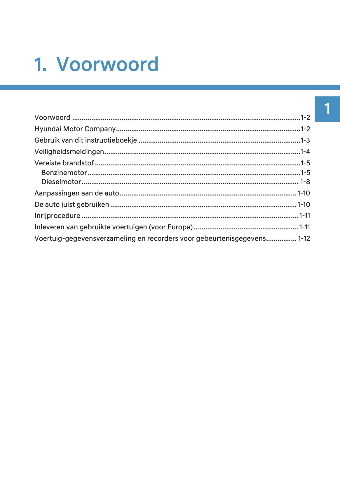 2024-2025 Hyundai Tucson Owner's Manual | Dutch