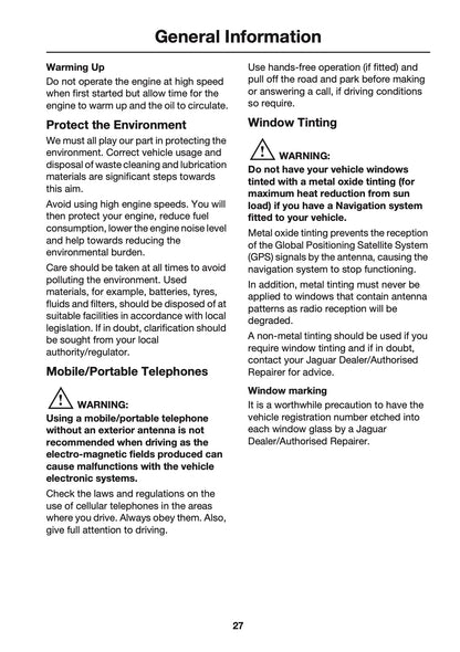 2005 Jaguar XJ Owner's Manual | English US