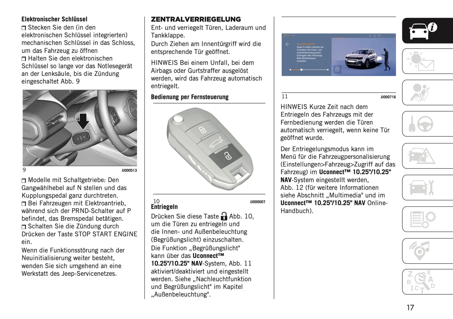 2023-2024 Jeep Avenger Owner's Manual | German