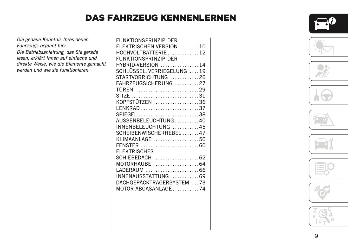 2025 Jeep Avenger Owner's Manual | German
