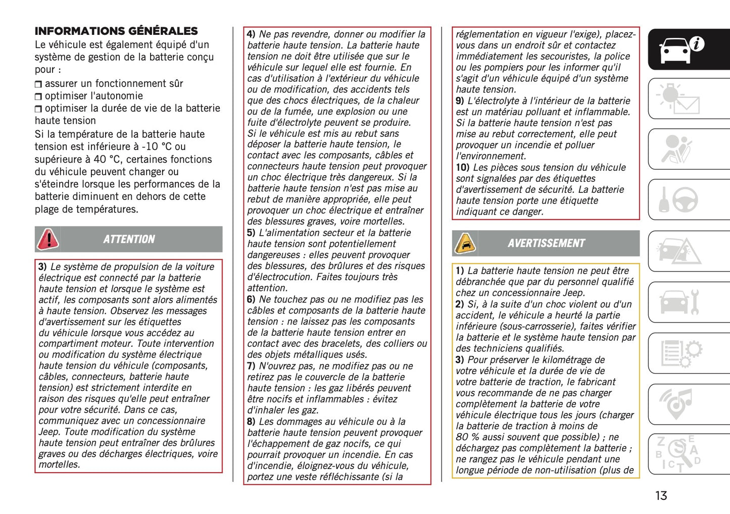 2025-2026 Jeep Avenger Manuel du propriétaire | Français