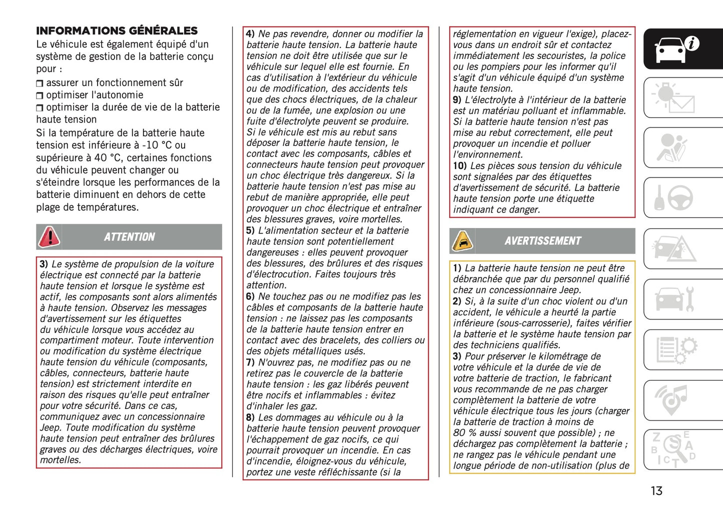 2026 Jeep Avenger Manuel du propriétaire | Français