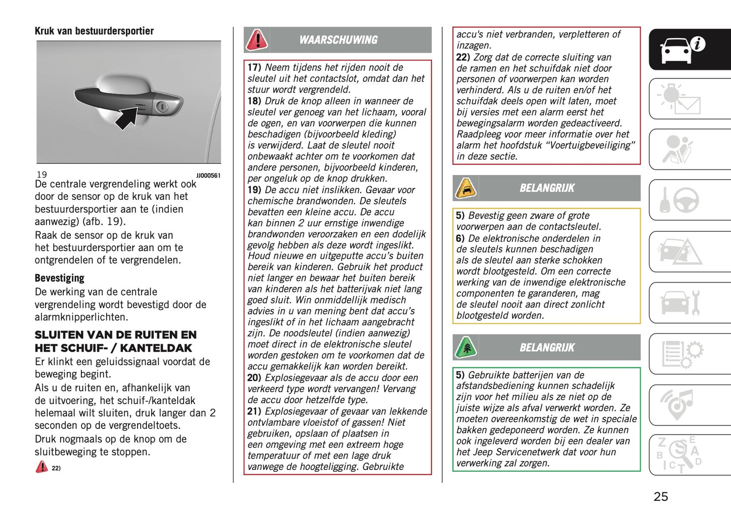 2025-2026 Jeep Avenger Owner's Manual | Dutch