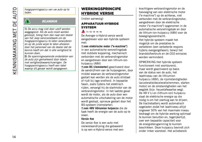 2026 Jeep Avenger Owner's Manual | Dutch