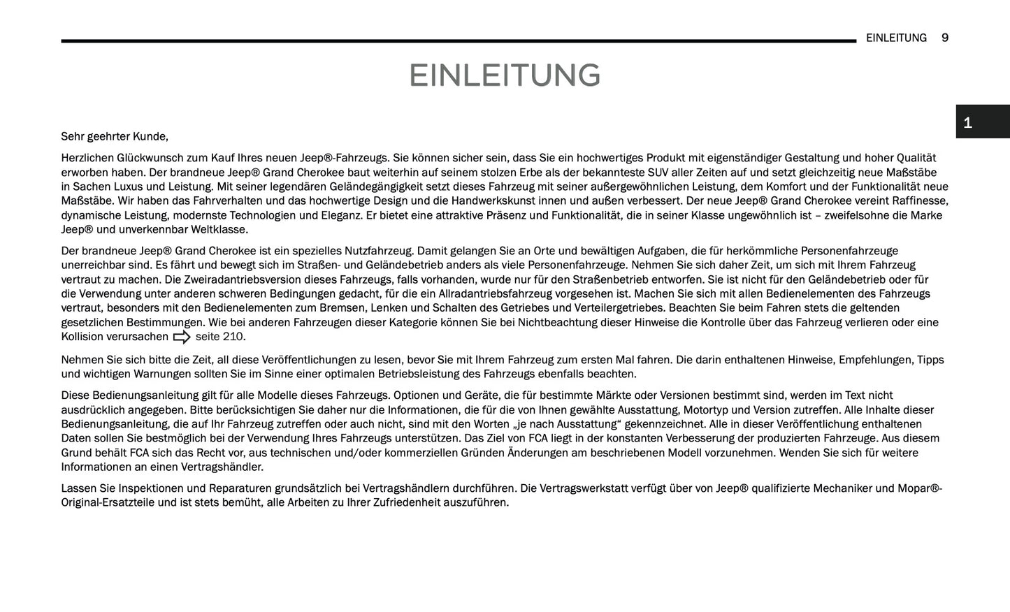 2024-2025 Jeep Grand Cherokee 4xe Owner's Manual | German