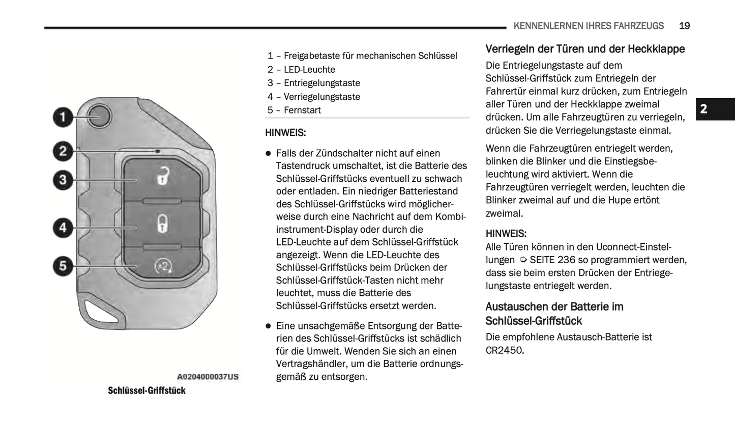 2020-2021 Jeep Wrangler Owner's Manual | German