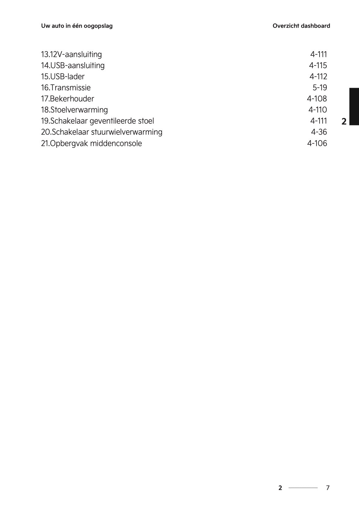 2024-2025 Kia Picanto Owner's Manual | Dutch