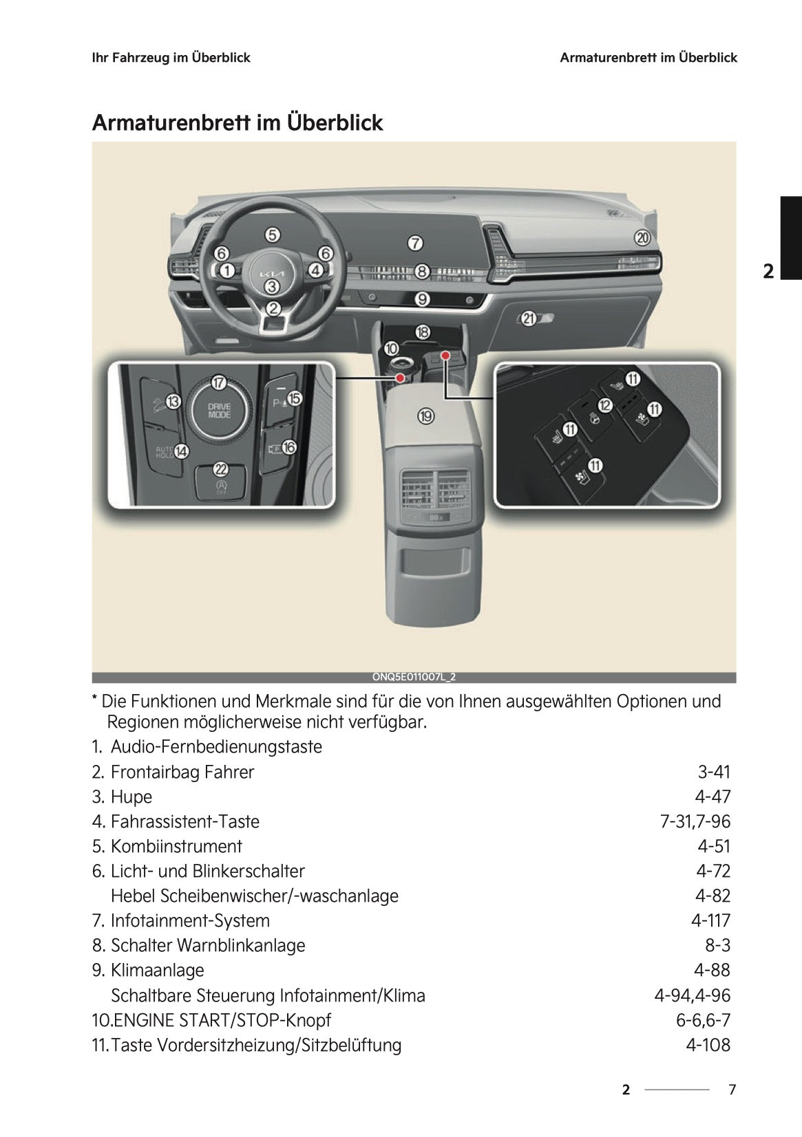 2024-2025 Kia Sportage Owner's Manual | German