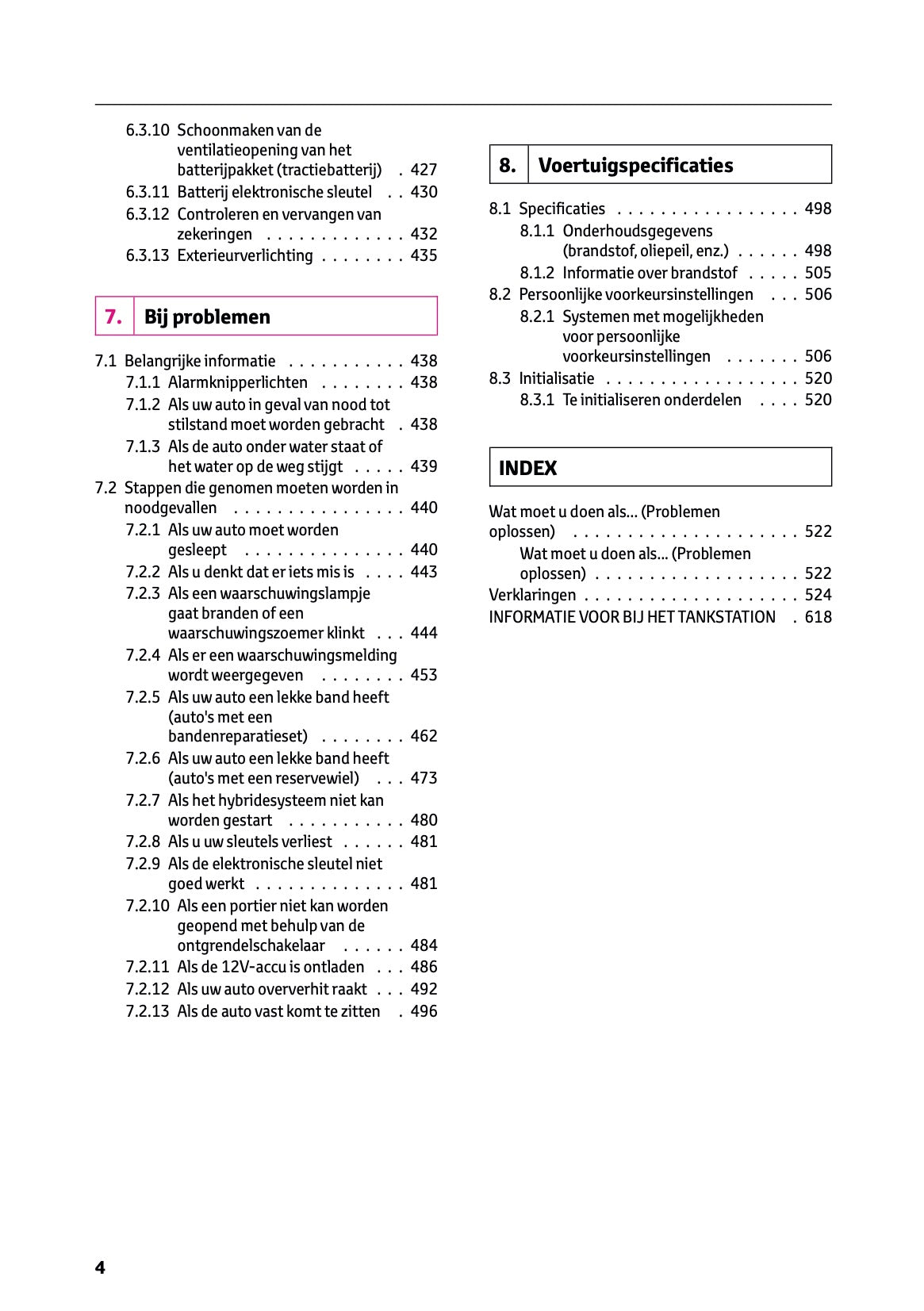 2025-2026 Lexus LBX Owner's Manual | Dutch