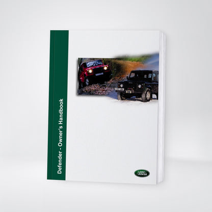 2002 Land Rover Defender Owner's Manual | English