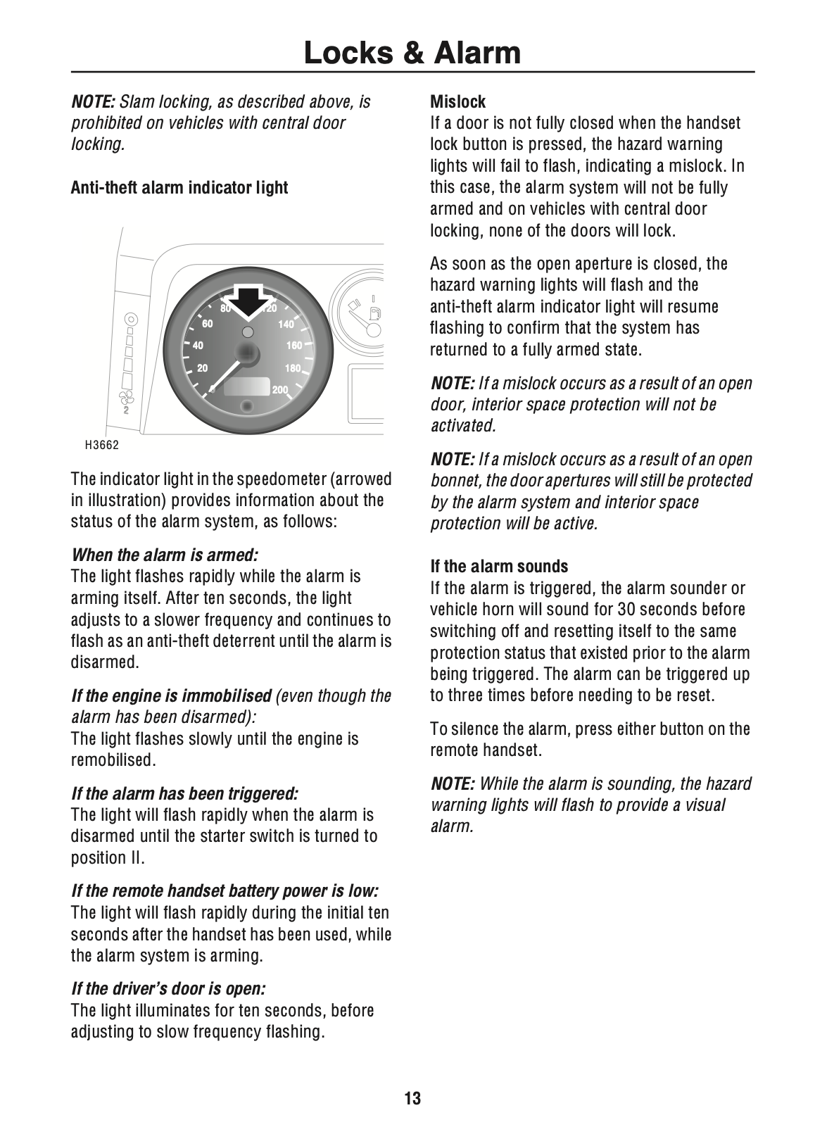 2002 Land Rover Defender Owner's Manual | English