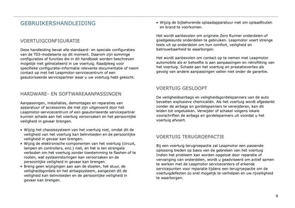 2025 Leapmotor T03 Owner's Manual | Dutch