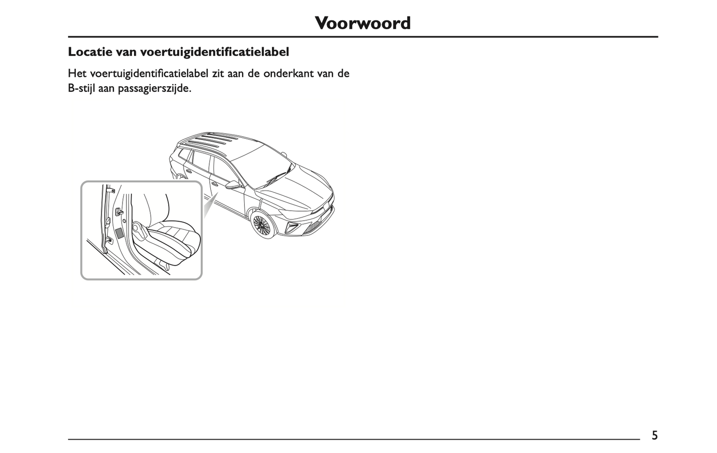 2022 MG MG5 Owner's Manual | Dutch