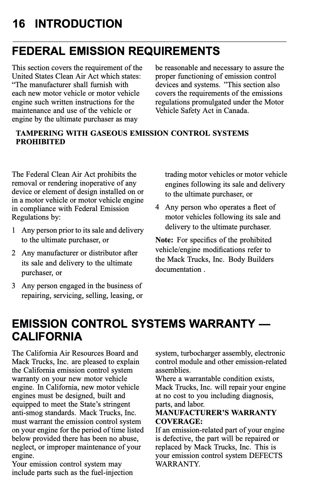 2010 Mack TD700 Series Owner's Manual | English