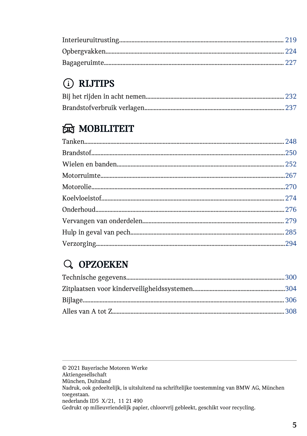 2021-2022 Mini Cabrio Owner's Manual | Dutch