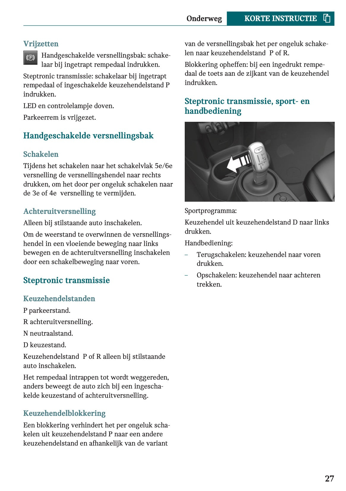 2022-2023 Mini Cabrio Owner's Manual | Dutch