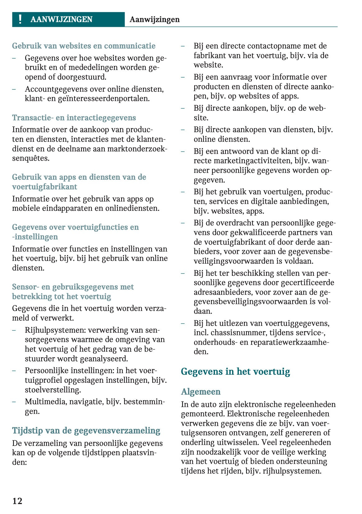 2023 Mini Cooper SE Owner's Manual | Dutch