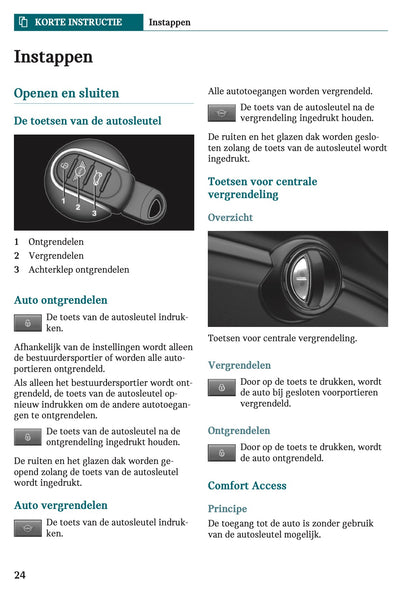 2023 Mini Cooper SE Owner's Manual | Dutch