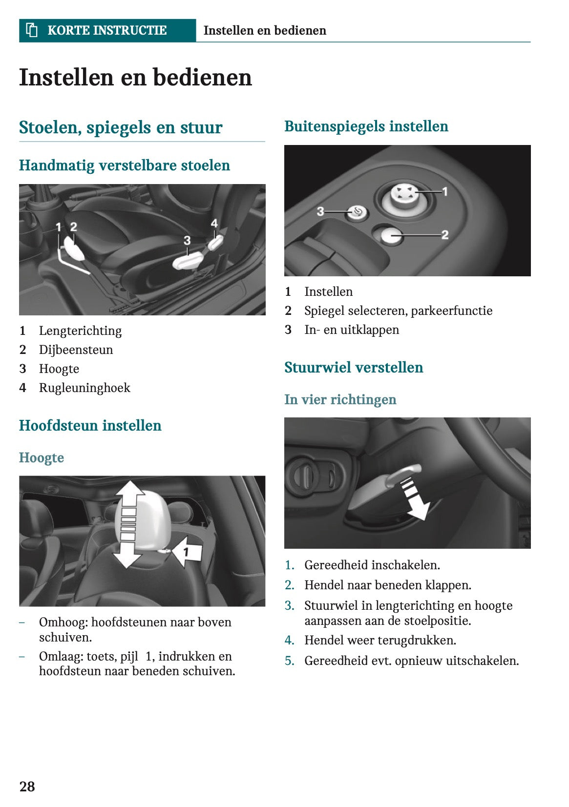 2023 Mini Cooper SE Owner's Manual | Dutch