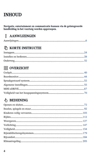 2023 Mini Cooper SE Owner's Manual | Dutch