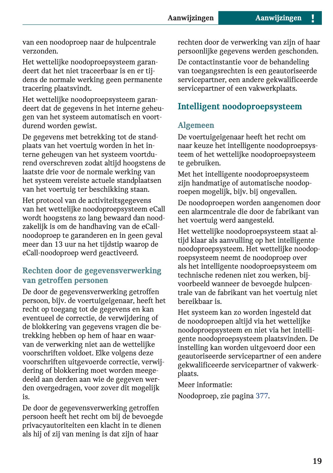 2025-2026 Mini Cooper Owner's Manual | Dutch