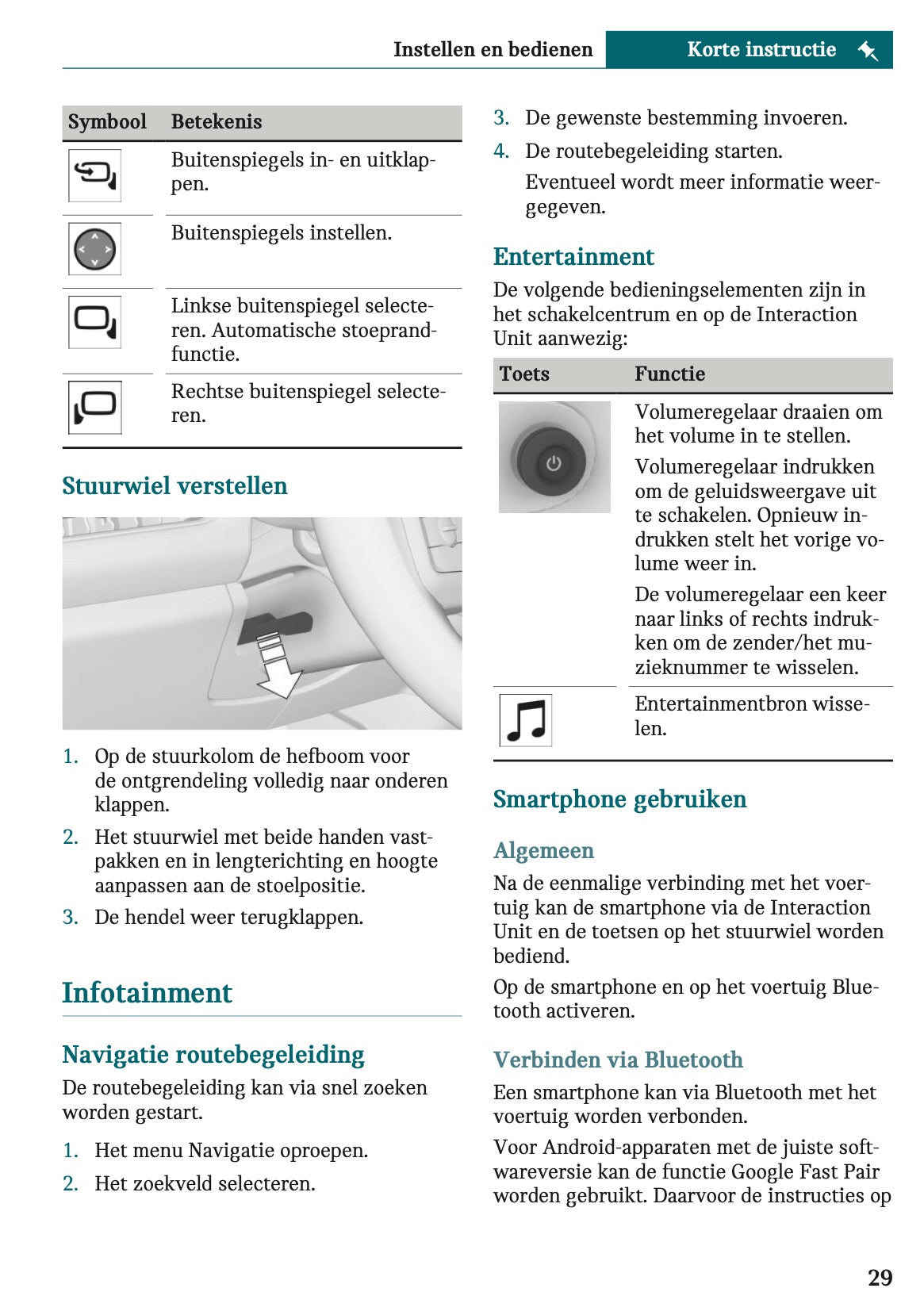 2025-2026 Mini Cooper Owner's Manual | Dutch