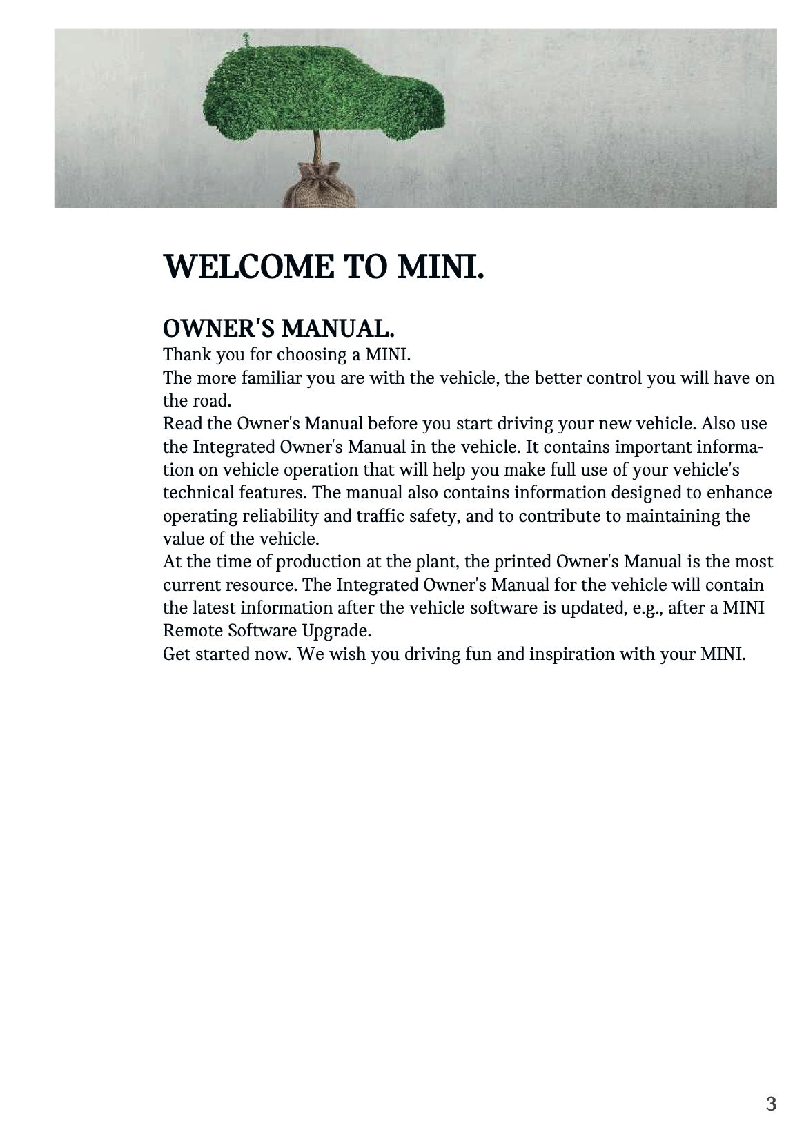 2026 Mini Cooper Convertible Owner's Manual | English US