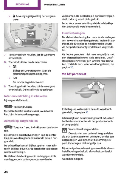 2013 Mini Countryman/Paceman Owner's Manual | Dutch