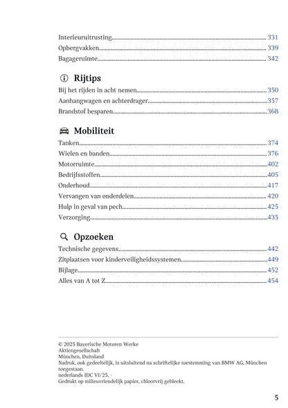 2025-2026 Mini Countryman Owner's Manual | Dutch