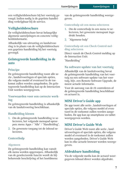 2025-2026 Mini Countryman Owner's Manual | Dutch