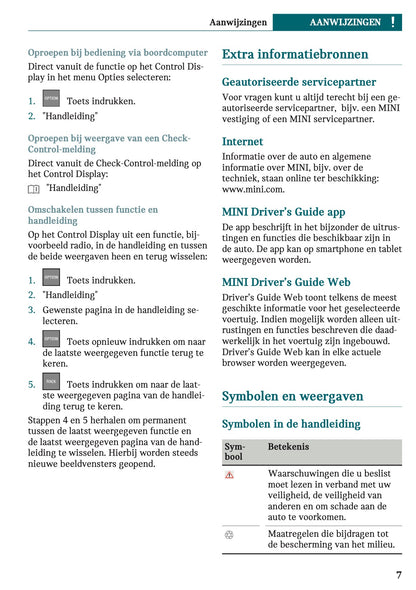 2023 Mini Mini Owner's Manual | Dutch