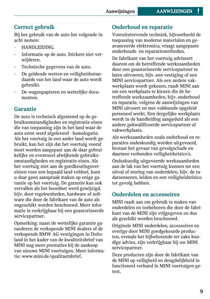 2023 Mini Mini Owner's Manual | Dutch