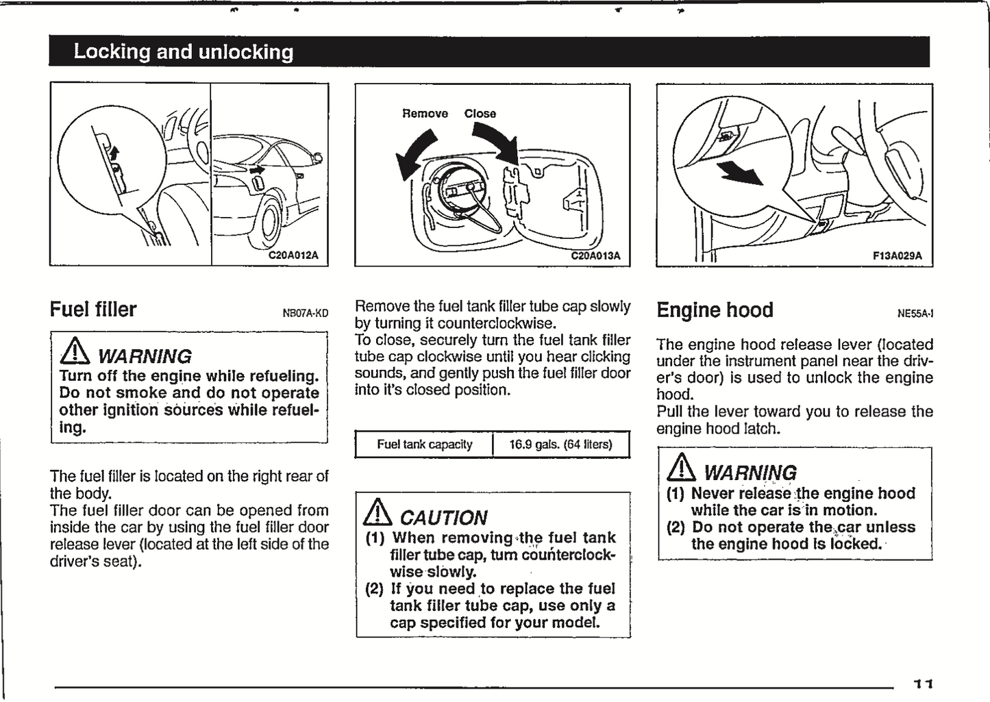 1998 Mitsubishi Eclipse Owner's Manual | English