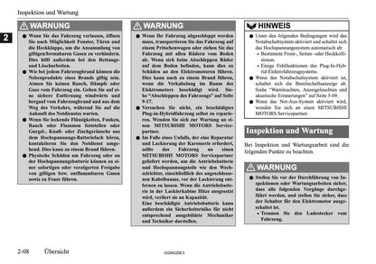 2025 Mitsubishi Outlander PHEV Owner's Manual | German
