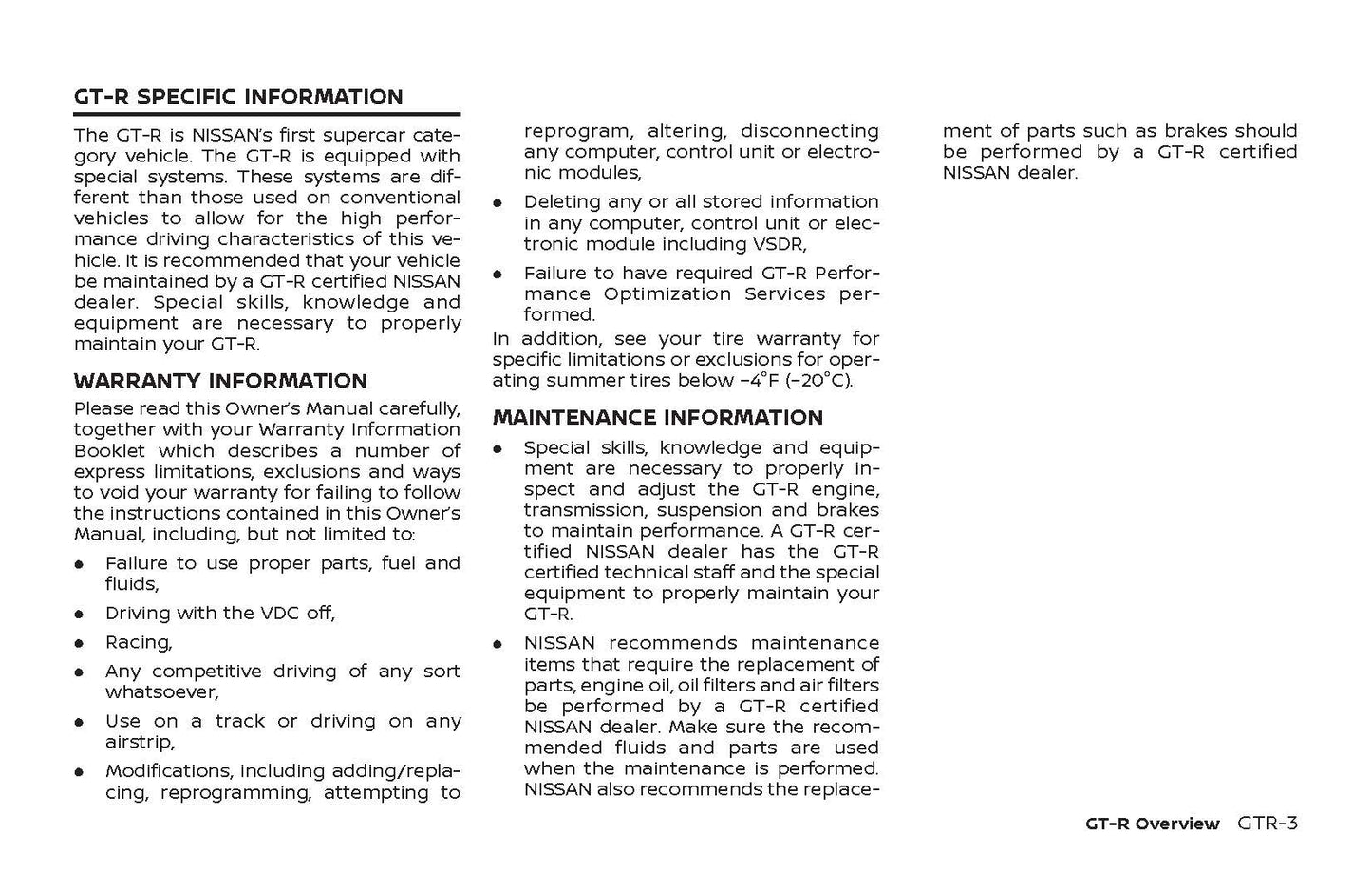 2024 Nissan GT-R Owner's Manual English